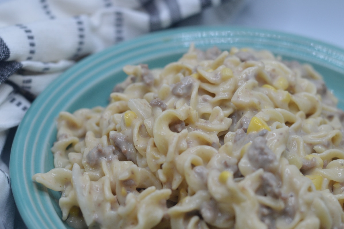 Creamy Ground Beef and Egg Noodles
