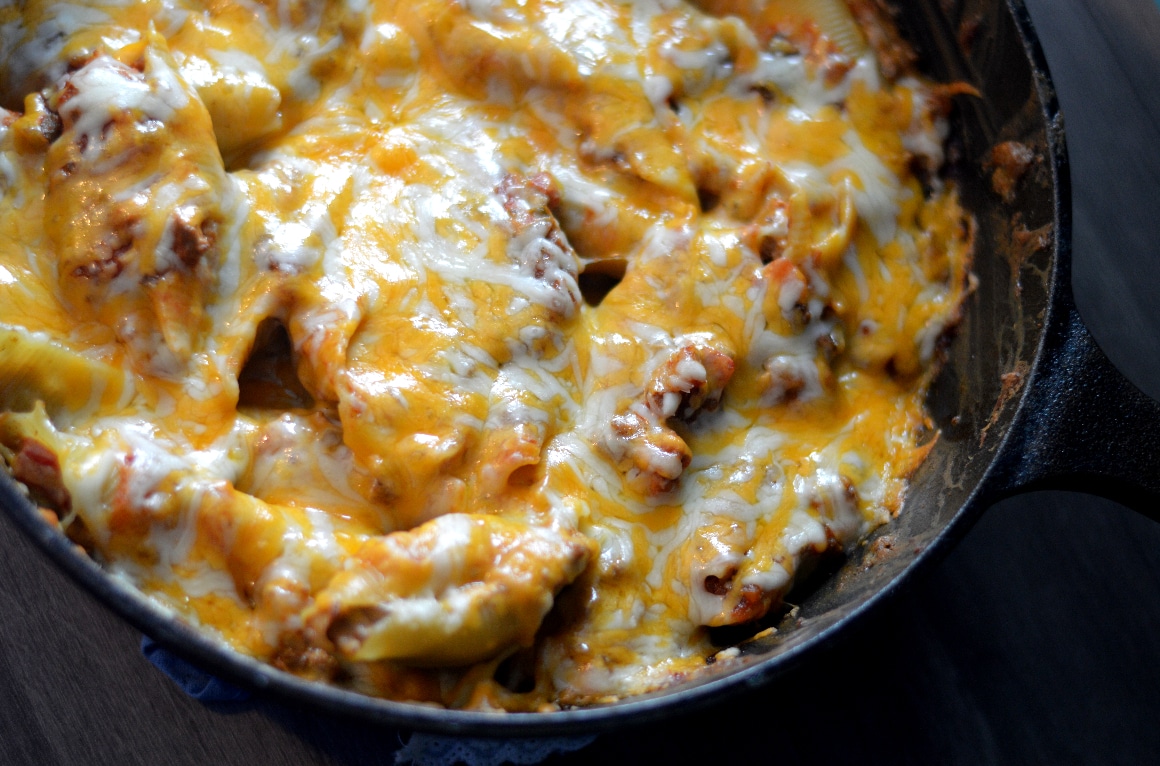 Easy Taco Stuffed Jumbo Shells Recipe